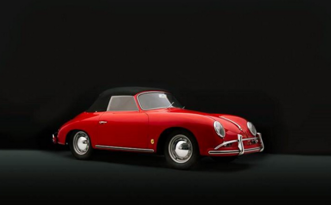 Red 1957 Porsche 356 T1