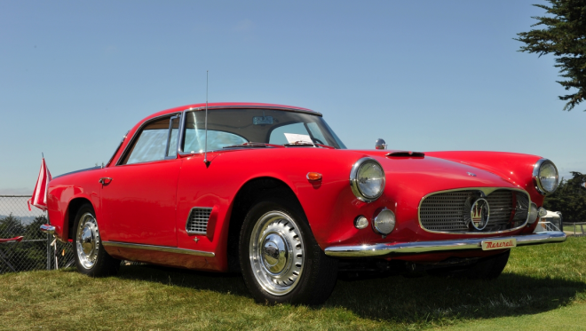 Red 1959 Maserati 3500 GT Spyder Prototype