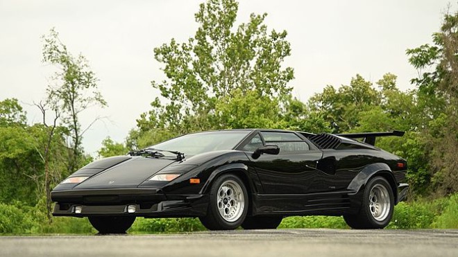 Black 1989 Lamborghini Countach