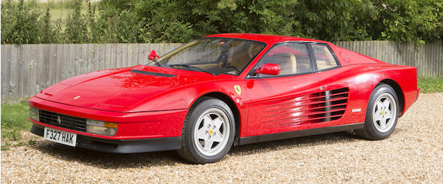 Red 1988 Ferrari Testarossa Coupe