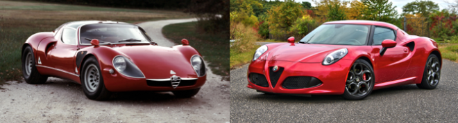 Alfa Romeo 4c and Alfa Romeo Tipo 33 stradale lease 