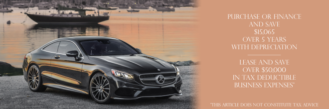 Leasing a 2015 Mercedes-Benz S550 4 Matic can be good for business