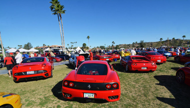 Ferraris at the Concours in the Hills in Arizona.