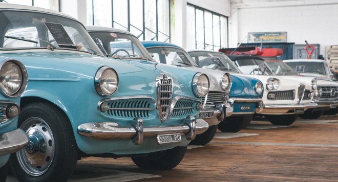A collection of classic Alfa Romeos