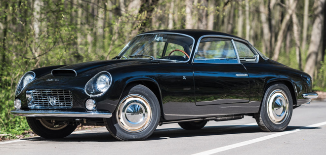 Lease a black 1959 Lancia Flaminia Zagato from RM Sotheby's