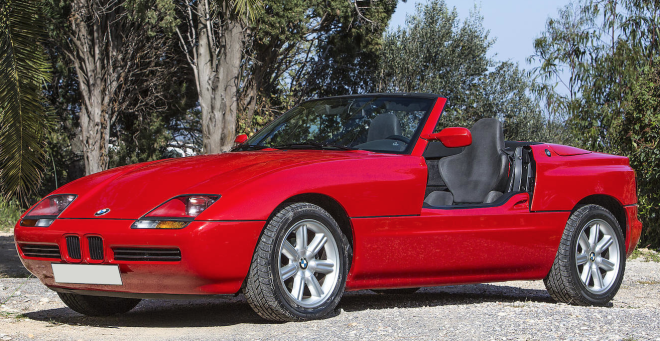 Lease a red 1989 BMW Z1 from the Bonhams auction