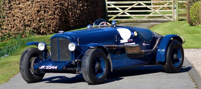 Lease a blue 1936 Bentley 4 1/4