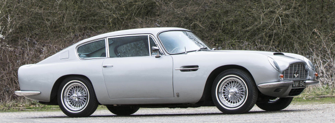 lease a silver 1968 Aston Martin DB6