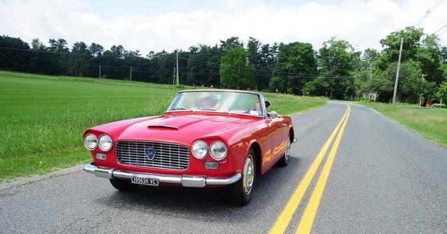 Red convertible at the 2015 Spring Rallye