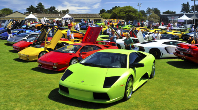 Line of new and vintage Lamborghinis financing