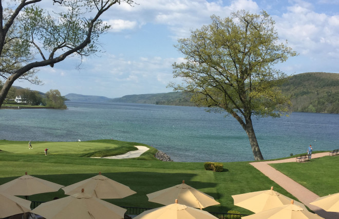 The view from the Otesaga Resort on the New England 1000