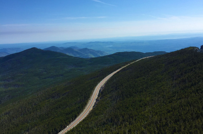 The rally road to Whiteface Mountain, Vermont