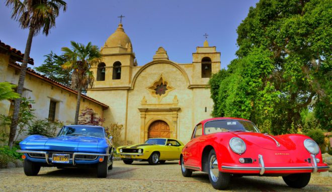 Lease a blue Corvette, Red Porsche 356, or yellow Camaro