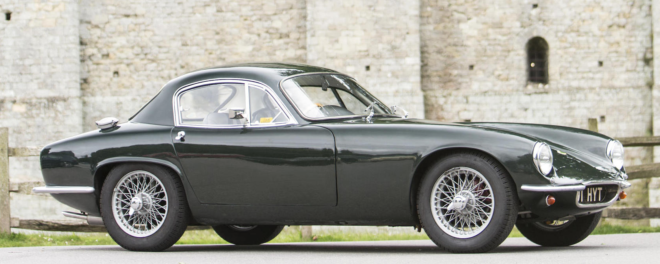 Lease a green 1962 Lotus Elite Coupe