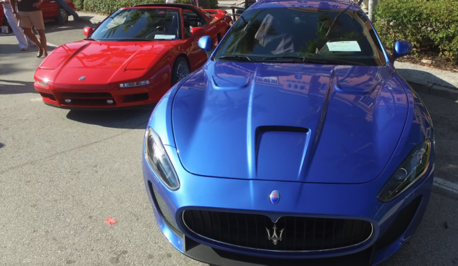 Lease a blue Maserati GT