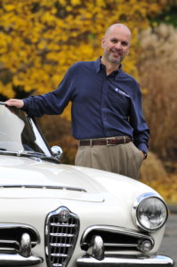 Mitch Katz with 1965 Alfa Romeo Giula Spider