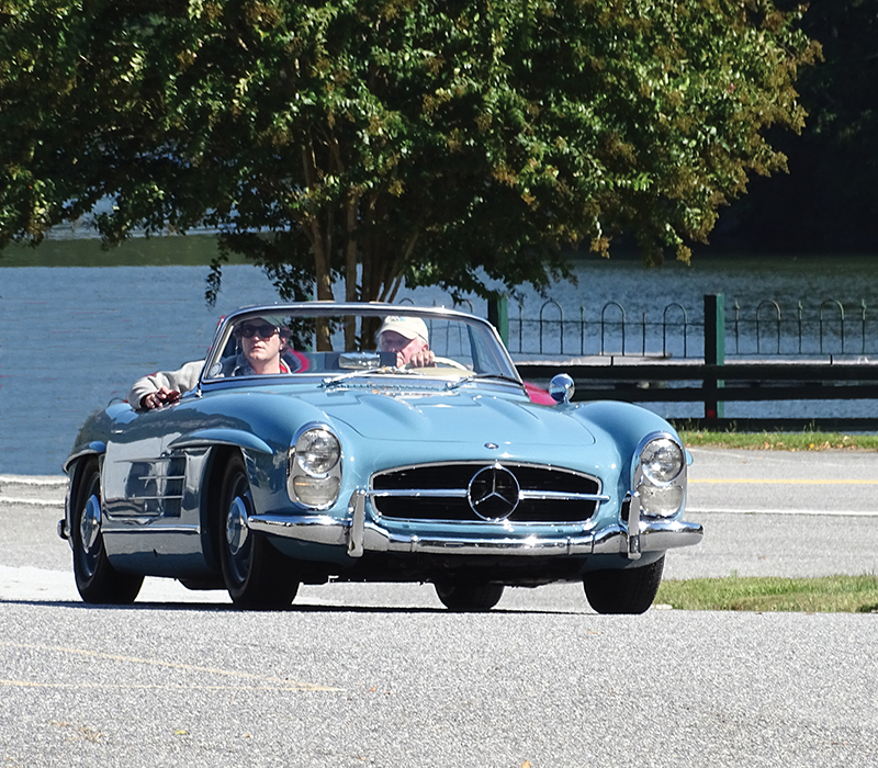 Previous Mountain Mille Vintage Car Rally. 1958 Mercedes Benz 300SL lease a Mercedes with #pfs_leasing