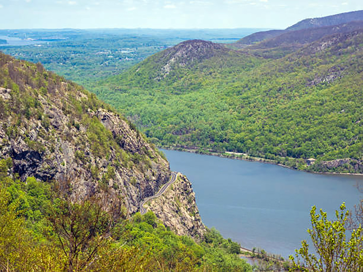 My Favorite Drive Storm King Highway, View of Hudson River and Curving Road along Cliff, Sports car financing