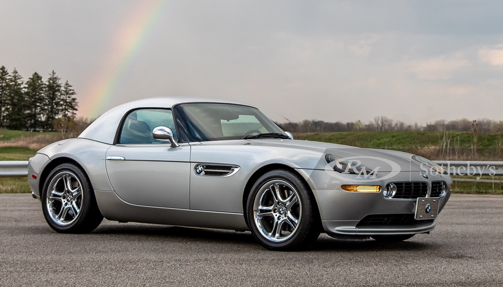 2002 BMW Z8. Silver with Rainbow in sky behind car - BMW Leasing with the PFS Simple Lease, Bid at RM Sotheby's