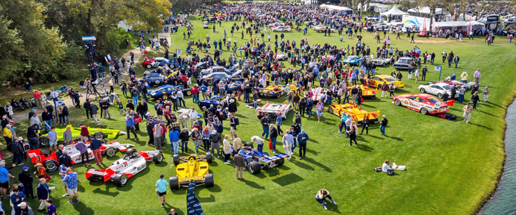 Amelia Island Concours aerial view. PFS Simple Lease for Classic Cars