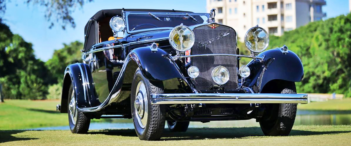 Black 1926 Hispano-Suiza black, front view. Pre-War Car Loans