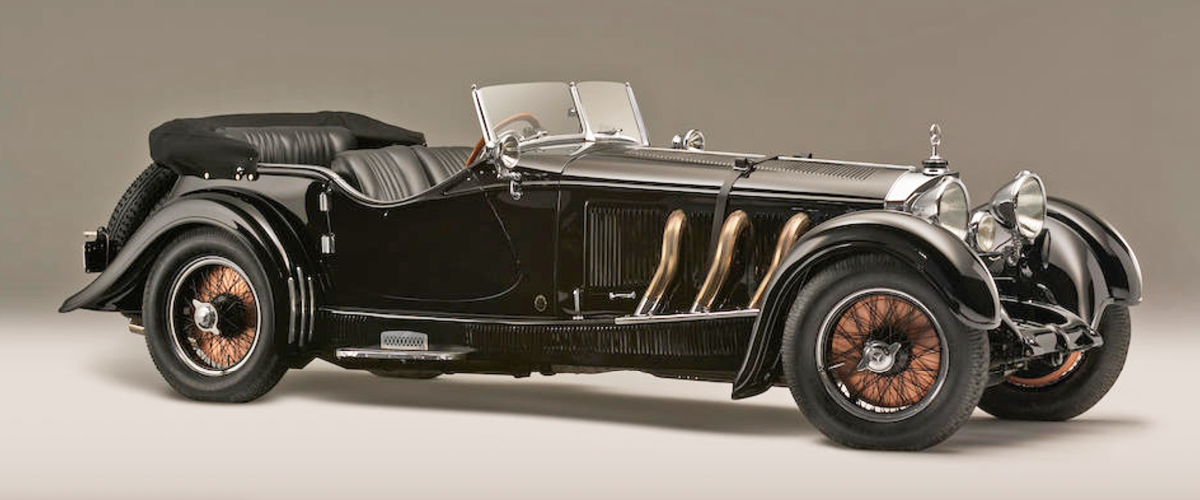 Black 1928 Mercedes Tourer