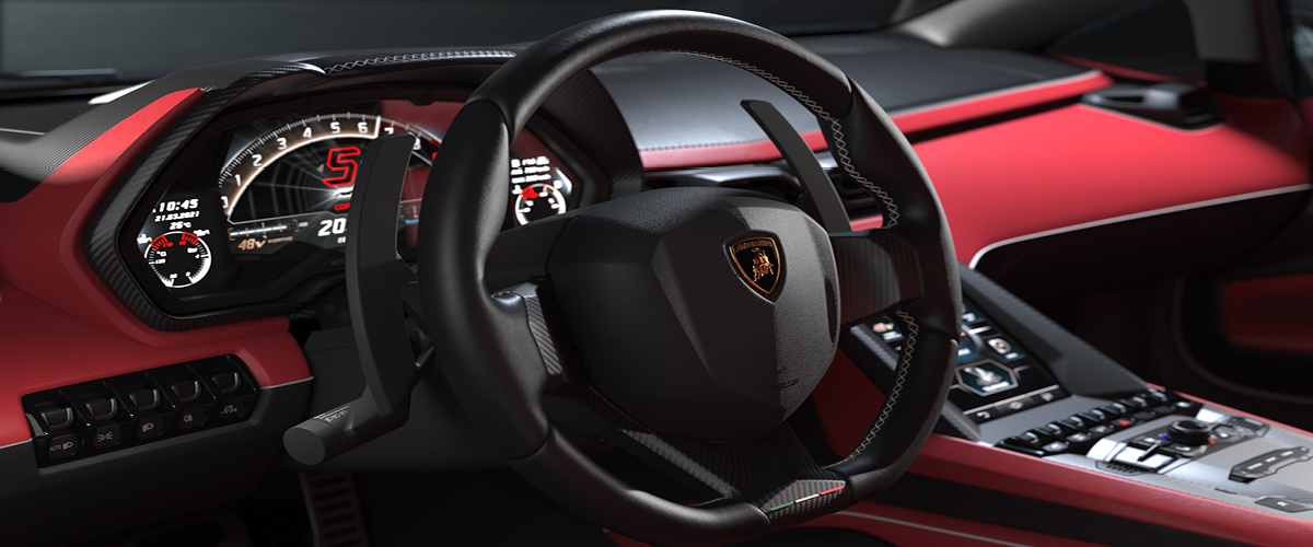 New Lamborghini Countach Dashboard View