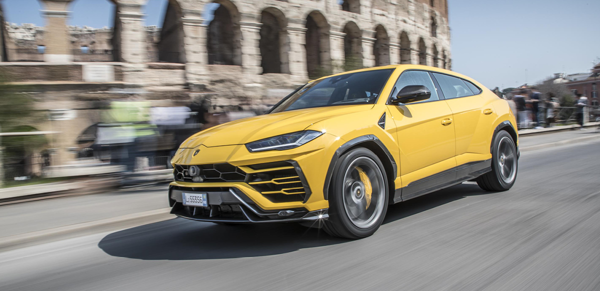 Yellow Lamborghini Urus