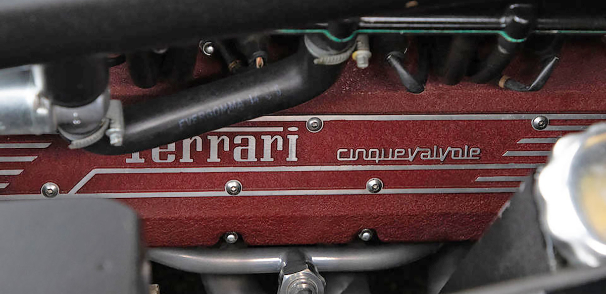 Ferrari F355 engine closeup