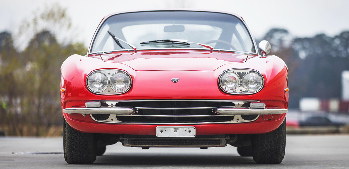 Red Lamborghini 400 GT front view