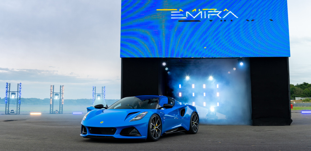 Lotus Emira Emerging From Debut Box