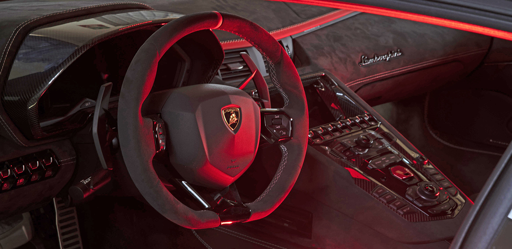 Lamborghini Aventador Ultimae interior view