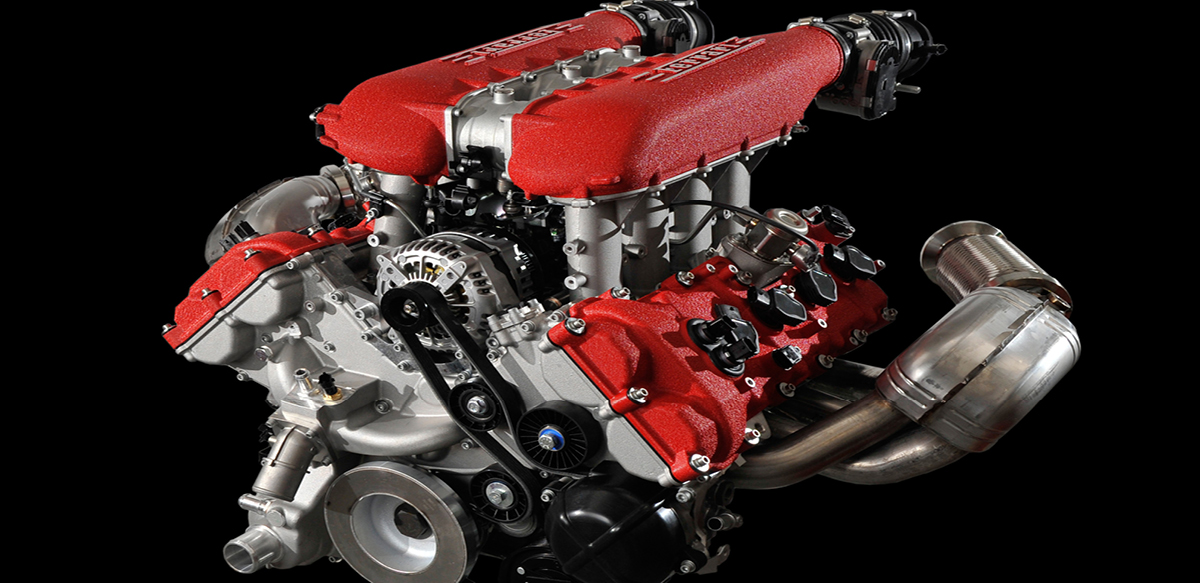 Ferrari 458 Spider engine