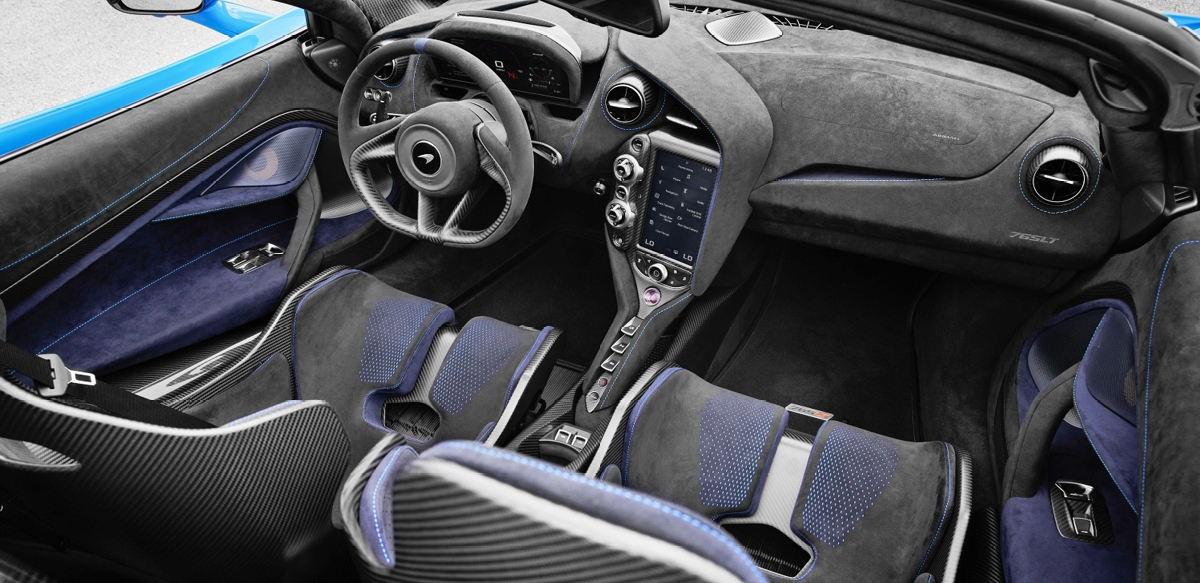 McLaren 765LT Spider interior view