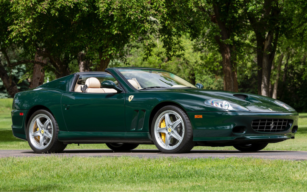 2005 Green Ferrari Superamerica front right