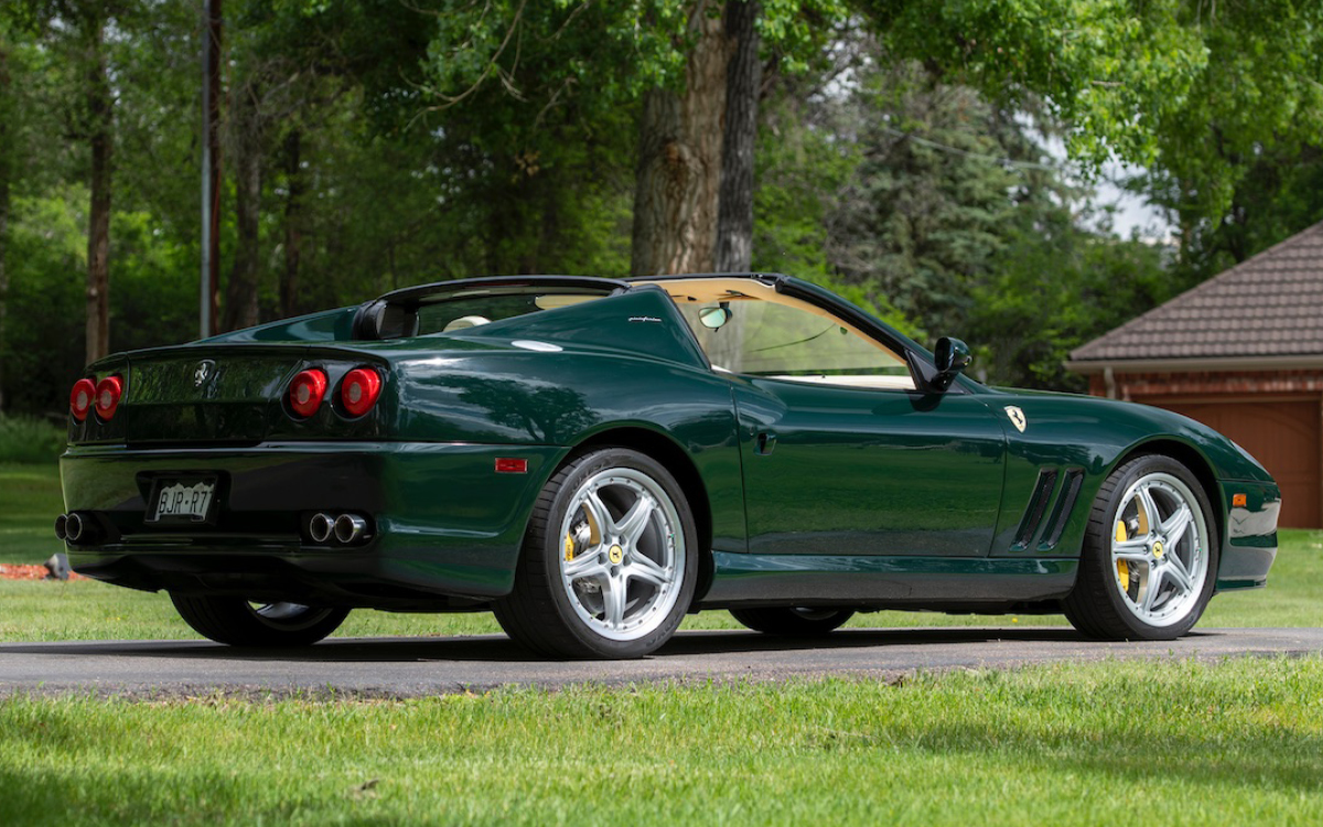 2005 Green Ferrari Superamerica right rear