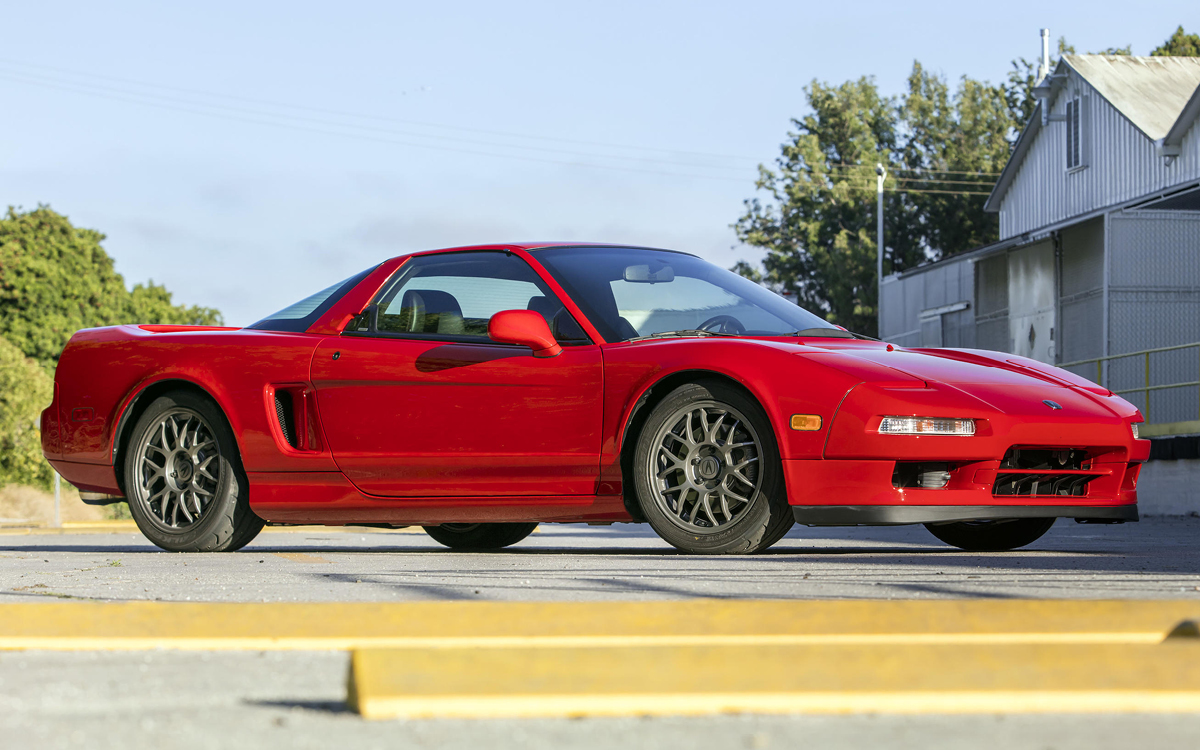 Red 1999 Acura NSX Zanardi Edition front right view