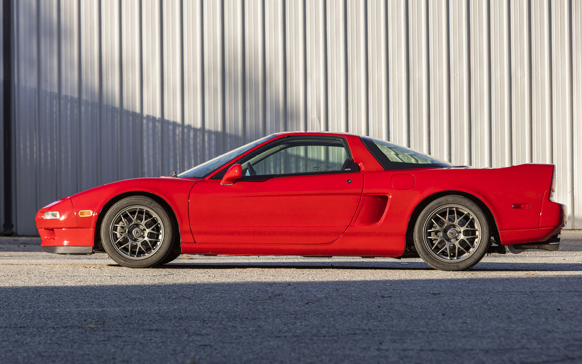 Red 1999 Acura NSX Zanardi Edition left side view