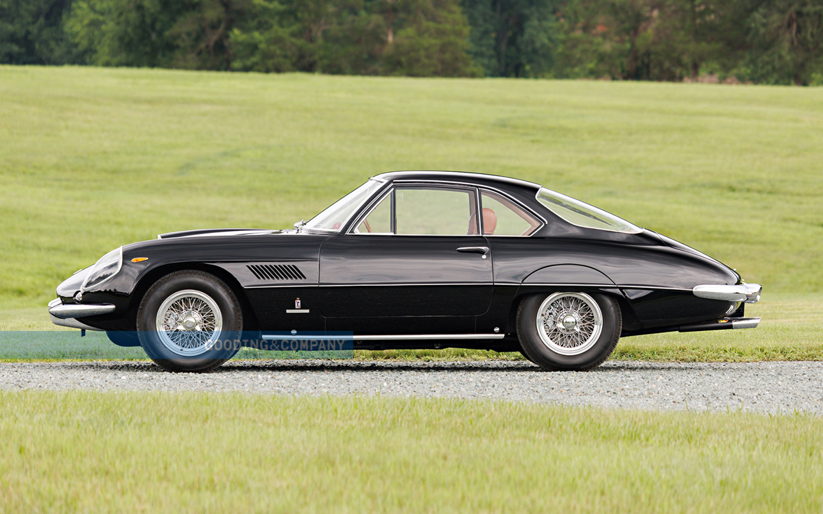 Black 1961 Ferrari 400 Superamerica Series I Coupé Aerodinamico left side view