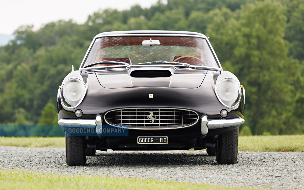 Black 1961 Ferrari Superamerica front view
