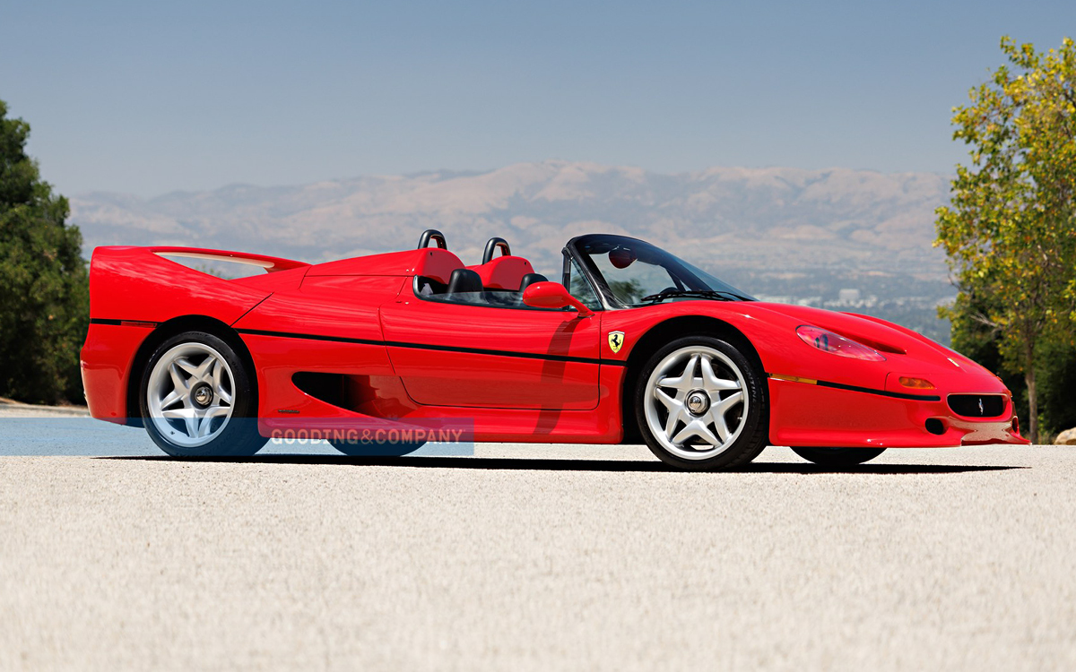 Red Ferrari F50 front right view