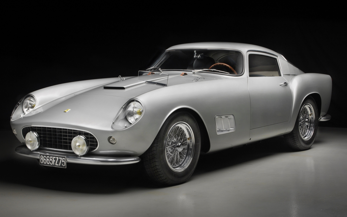 Silver 1957 Ferrari 250 GT TdF 