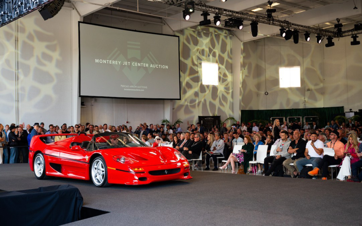 Red Ferrari F50 at Broad Arrow auction