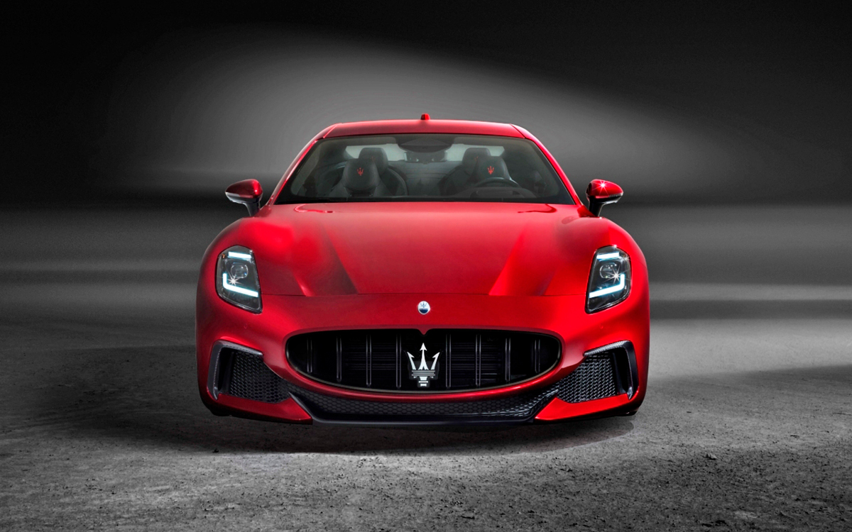 Red Maserati GranTurismo front view