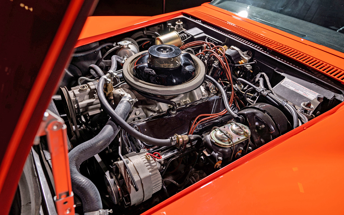 Orange 1969 Corvette ZL-1 engine view