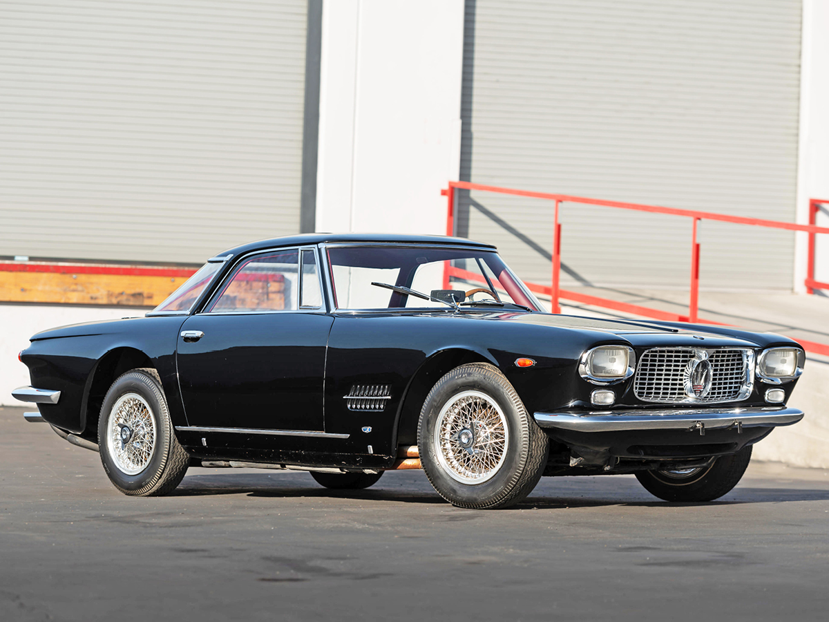 Black Maserati 5000 GT right front view