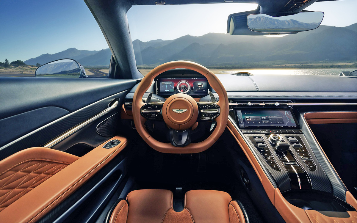 Aston Martin DB12 interior view
