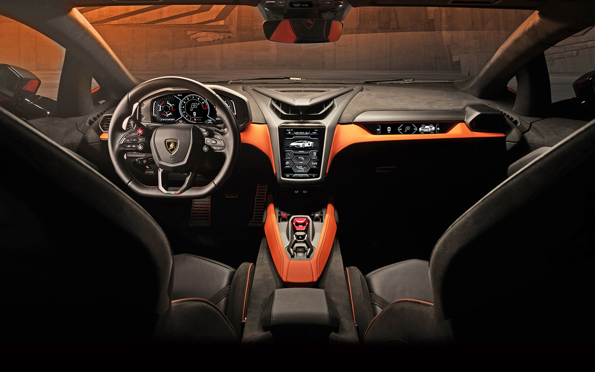 Lamborghini Revuelto dash view