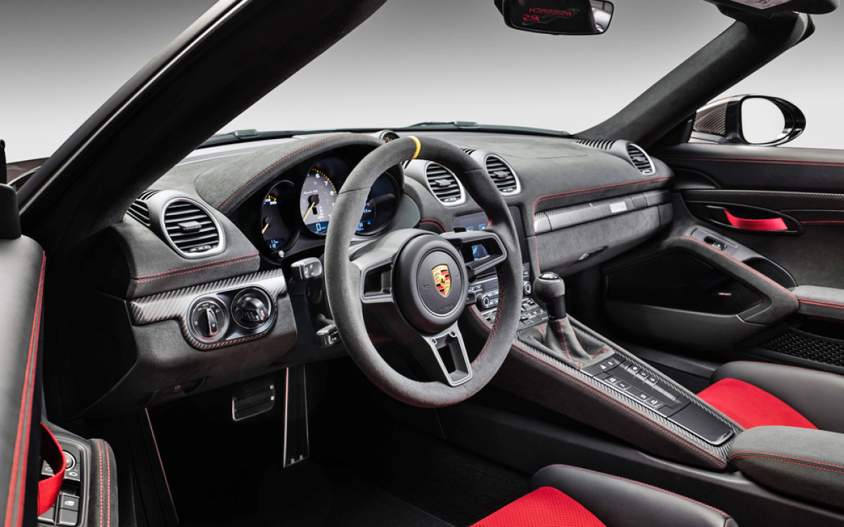 2024 Porsche 718 Spyder RS dash view