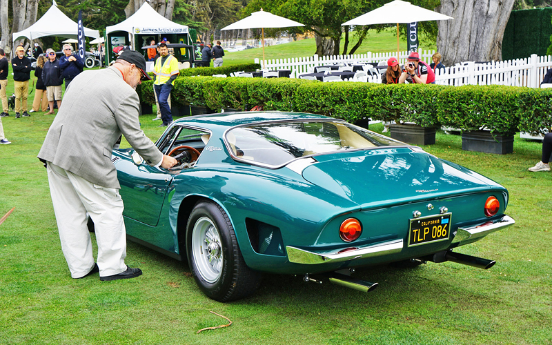 Green Bizzarrini 5300 Stradale at Concorso Italiano